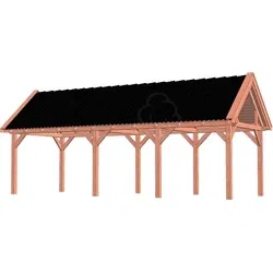 Trendhout douglas overkapping zadeldak XL, 885 x 380 cm