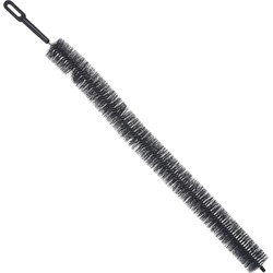 Radiatorborstel - flexibel - 70 cm - kunststof - zwart - schoonmaakborstel/rager verwarming - plumeaus