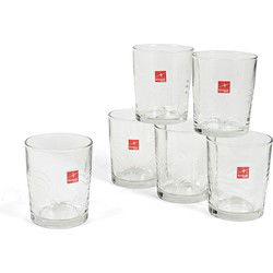Bormioli Drinkglazen - 6 stuks - transparant - glas - 280 ml - Drinkglazen