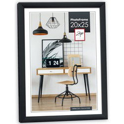 Zep Fotolijst - zwart - kunststof - voor foto van 20 x 25 cm - Fotolijsten