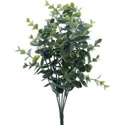 Bellatio Design Kunstbloem/kunsttak Eucalyptus Cinera - 32 cm - bosje/bundel - kunst zijdebloemen - Kunstbloemen