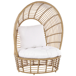 Beliani LIDO - Fauteuil-Natuurlijk-Rotan