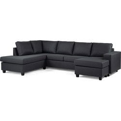 Furntastik 3 zits hoek links CL, stof Malmo 96, M230 antraciet