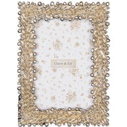 Clayre & Eef Fotolijst 10x15 cm Zilverkleurig Kunststof Glas