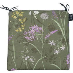 Zitje universeel rits ca. 40x40 cm Donna green canvas Eco plus natural outdoor finishing Madison