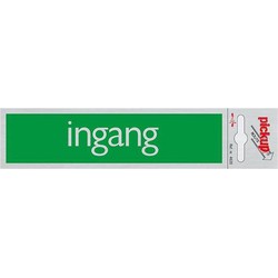 Route Alulook 165 x 44 mm Sticker ingang groen