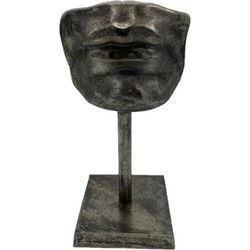 Deco. Lippen op Voet - Silver Antique