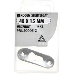 Rekogen sleutelgat 40x15mm vz 2st