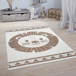 Kindervloerkleed Twedla - Beige - 120x160 cm