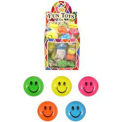 72 Stuks -  Jo Jo's - Model: Smiley's - Yo Yo in Traktatiebox - Uitdeelcadeautjes - Traktatie voor kinderen - Jongens - Meisjes
