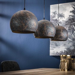 Hanglamp 3-Lichts - Ø25cm - Metaal - Lamp Punch Bol