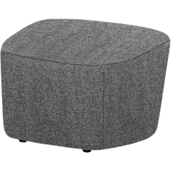 vtwonen Lofty Hocker - Polyester - Grijs - 41x62x48