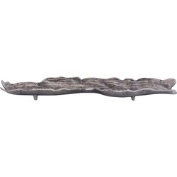 PTMD Schaal Lukne - 77x20x5 cm - Aluminium - Zilver