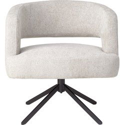 PTMD Baldr Cream Dining Chair Legacy 15 Dove Black Leg