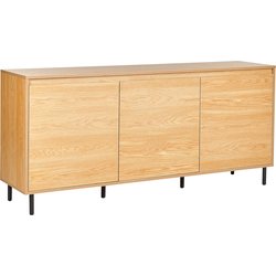 Beliani NIKEA - Sideboard-Lichte houtkleur-Vezelplaat, MDF