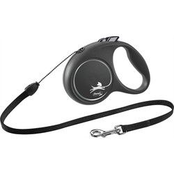FLEXI ROLLIJN BLACK DESIGN CORD ZWART  S 5 MTR TOT 12 KG