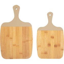 Snijplank set Gourmet - Bruin - 23x38 cm