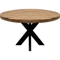 Kick eettafel Dax rond - 140cm - Mango