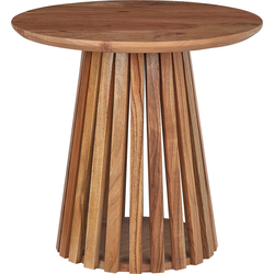 Beliani MESILLA - Salontafel-Donkere houtkleur-Acaciahout