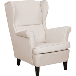 Beliani ABSON - Fauteuil-Beige-Polyester