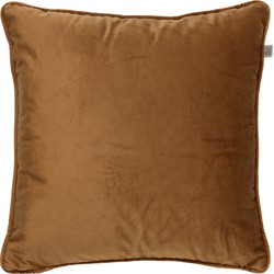 Dutch Decor FINNA - Sierkussen 45x45 cm met kussenhoes van 100% gerecycled polyester - Eco Line collectie - Tobacco Brown - bruin - Dutch Decor