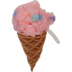 Clayre & Eef Badspons Ijs Ø 10x20 cm Roze Polyester