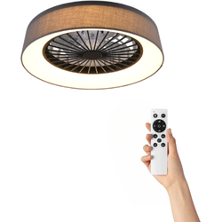 Plafondventilator Pakie met verlichting - Ø47cm - 3 snelheden - Afstandsbediening - Grijs