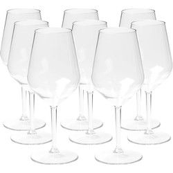 Depa Wijnglas - 8x - transparant - onbreekbaar kunststof - 470 ml - Wijnglazen