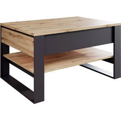 Meubella - Salontafel Quincy - Eiken - 100 cm