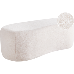 BAYARD - Poef - Off-white - Bouclé
