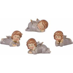 A SET OF 4 PORCELAIN ANGELS