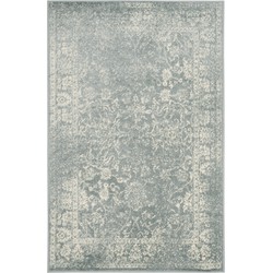 Safavieh Distressed Vintage Indoor Woven Area Rug, Adirondack Collection, ADR109, in Slate & Ivory, 122 X 183 cm