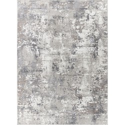 Modern Abstract Tapijt DONNA - Wit/Grijs - 120x170 cm