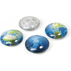 Trendform Magnet Eye - Planeet - set van 4 verschillende