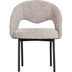 MUST Living Side chair Arca,86x61x61 cm, glossy sand