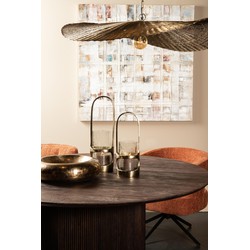 PTMD Lantaarn Rahana - 15x15x49 cm - Aluminium - Goud