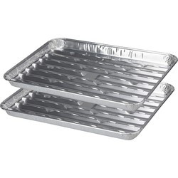 Set van 16x stuks barbecue grillschalen 36 cm - barbecueroosters