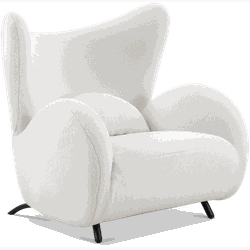 Big buffalo armchair - white sheep