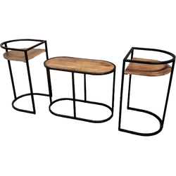Benoa Jasmin Sidetable Oval Set of 3