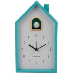 Karlsson - Wekker Modern Cuckoo - Turquoise blue