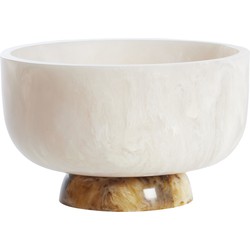 Light & Living - Schaal LEWOTOBI - Ø28x17cm - Wit