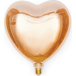 Riviera Maison Led Lamp Bol - Lovely Heart Led Bulb - Transparant 