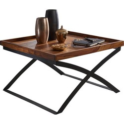 Pippa Design trendy industriële salontafel - houtkleur