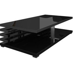 Meubella - Salontafel Altea - Zwart - Hoogglans - 120 cm