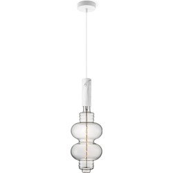 Home sweet home hanglamp Saga marmer Diabolo - helder