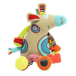 Dolce Dolce Toys speelgoed Classic activiteitenknuffel koe - 27 cm