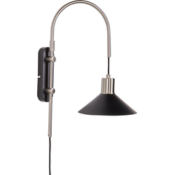 Beliani SISSA - Muurlamp-Zwart-Staal