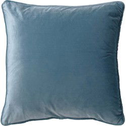 Dutch Decor FINN - Sierkussen 45x45 cm - velvet - effen kleur - Provincial Blue - lichtblauw - Dutch Decor