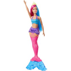 Barbie Barbie Dreamtopia Zeemeermin met Roze en Blauw haar