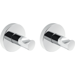 4bathroomz® Oslo 2 stuks handoekhaken - chroom